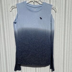abercrombie kids Ombre Blue Cold-Shoulder Tank